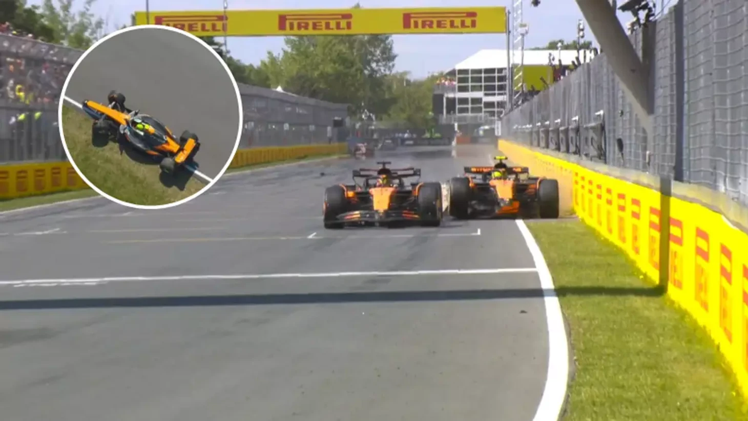 Lando Norris' immediate reaction speaks volumes after huge crash with team-mate Oscar Piastri at Canadian GP - F1 - SPORTbible