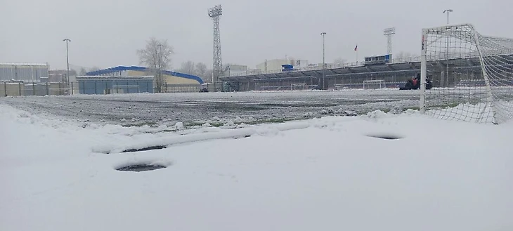 Запасное поле стадиона "Металлург" Череповец