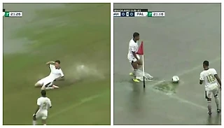 Водное поло вместо футбола: стадион затопило, но молодежка «Палмейраса» справилась и с такой задачей🤽