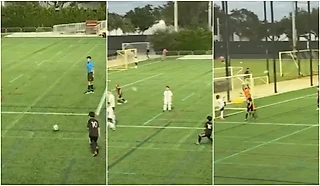 🤯 «Весь в отца». Чиро Месси оформил шикарный гол со штрафного за детскую команду «Майами»