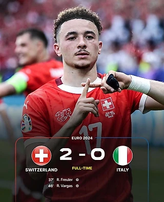 Швейцария выбивает Италию