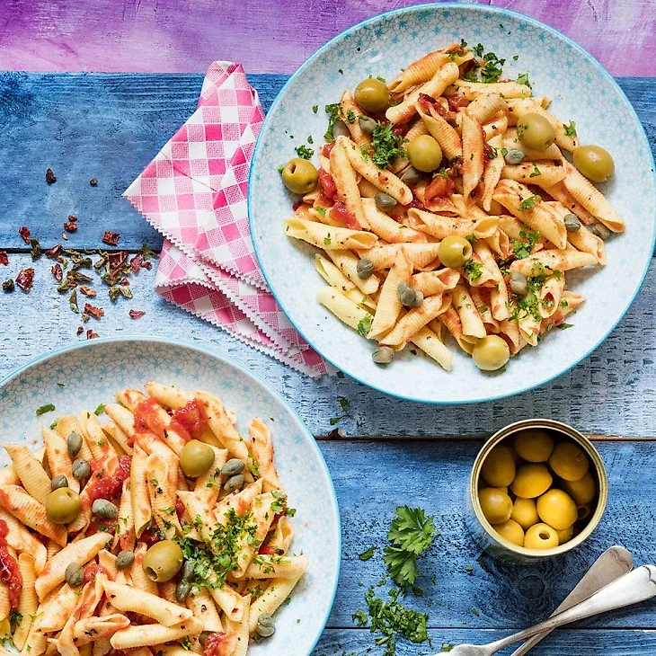 Паста с томатами, оливками и каперсами — пошаговый рецепт с фото от Бондюэль