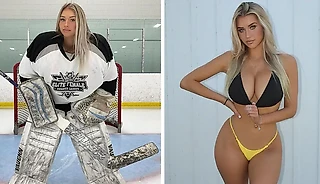 Самая сексуальная хоккеистка мира стояла в воротах, а потом ушла в Onlyfans: ее фотосеты – 🔥🔥🔥