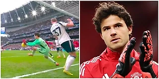 📹 Новичок Ламменс тащит «МЮ» – два крутых сэйва за несколько минут!