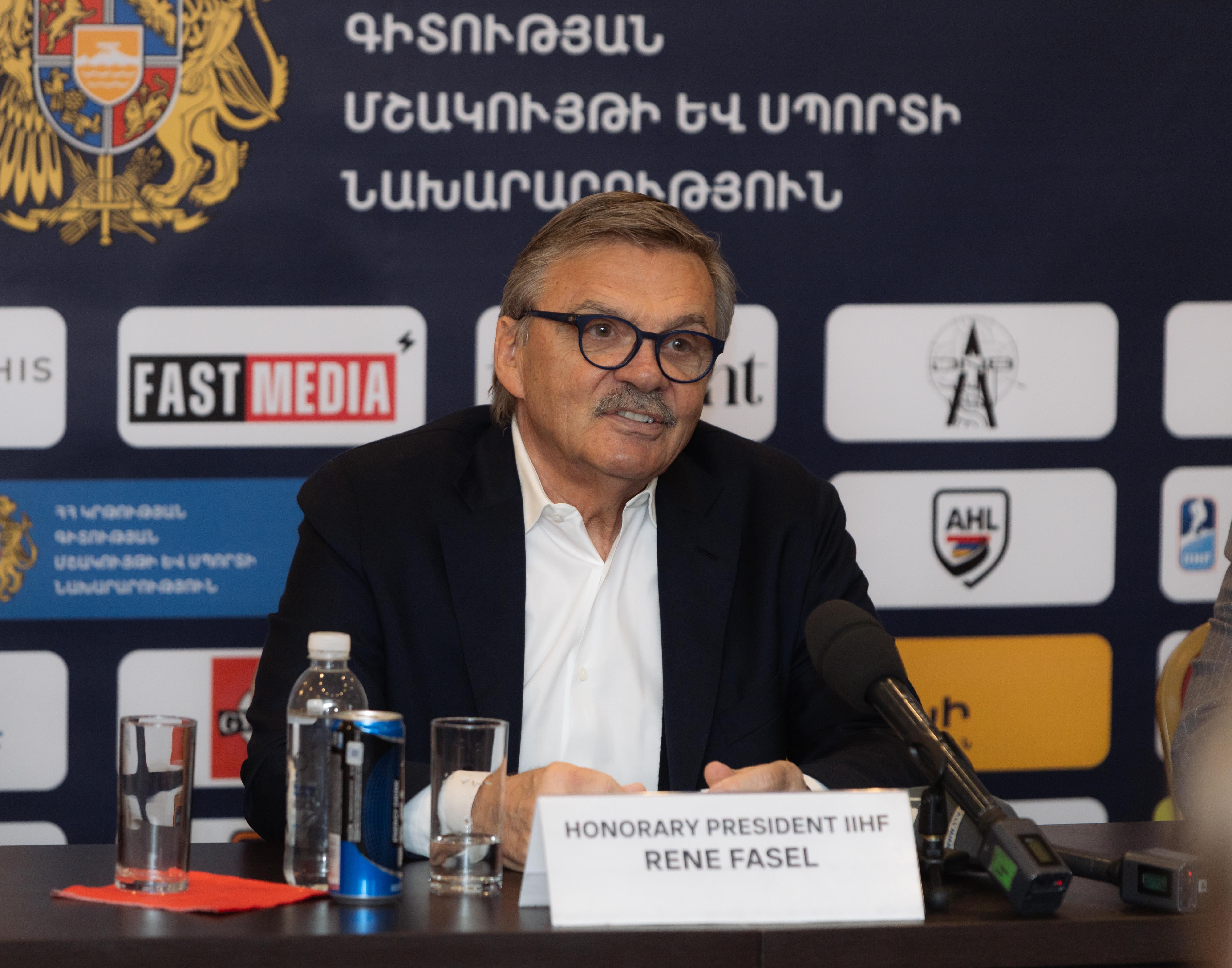 Фотография поста в ленте Рене Фазель: «Почему бы не создать команду КХЛ в Армении?»