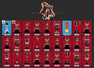Все трофеи Месси на одном фото - к 37 годам он действительно &#171;прошел&#187; футбол