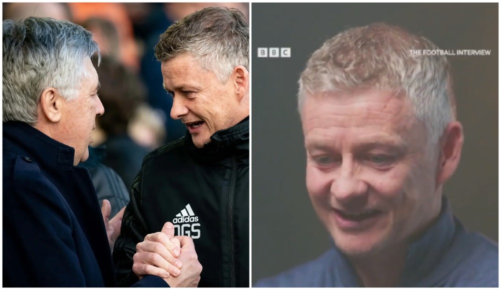 «Хотите занять место Оле?» Сульшер вспомнил, как Анчелотти отреагировал на шутку про работу в «МЮ»