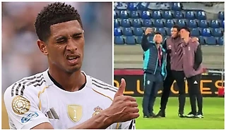 Игроки «Талаверы» сфоткались с Беллингемом. Не после, а до матча