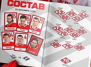 Состав красно-белых на игру в Магнитогорске