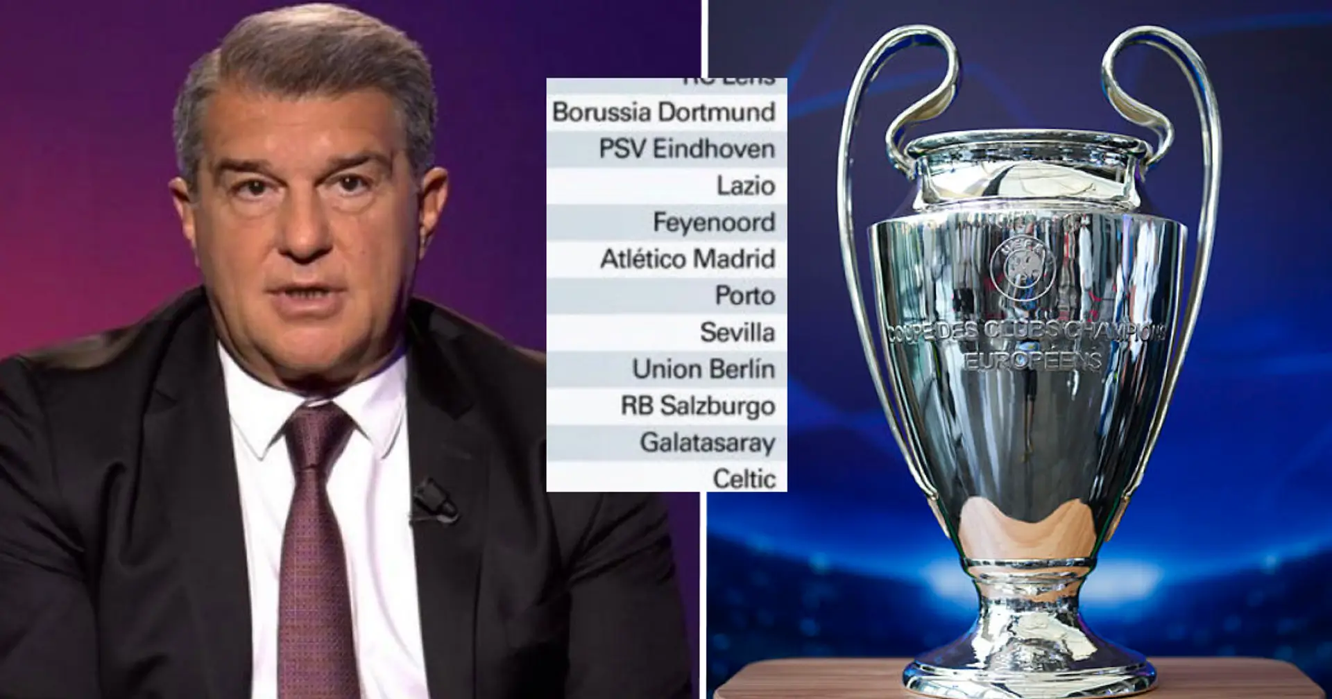 Клубы, Манчестер Сити, ПСЖ, Барселона, Лига чемпионов УЕФА