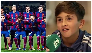 Сын Месси однажды хотел бы сыграть с одним из игроков «Барселоны». Ответ Тиаго вряд ли вас удивит