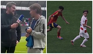 Аргентинский журналист подарил Модричу футболку Марадоны. Лука растрогался и обещал отблагодарить позже