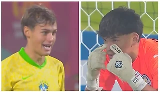 🎥 Дуэль взглядов закончилась ударом Паненки. Хавбек сборной Бразилии U17 уничтожил вратаря Парагвая