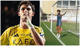 Феликсу скучно в «Аль-Насре». Португалец надел перчатки и встал в ворота – даже сделал сэйв!