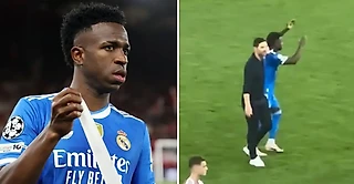 Винисиус и Алонсо помирились? После матча с «Олимпиакосом» бразилец подошел к тренеру 🙄