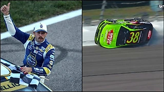 Езда по стене и неожиданный финал. Разбор этапа кубка NASCAR в Канзасе.