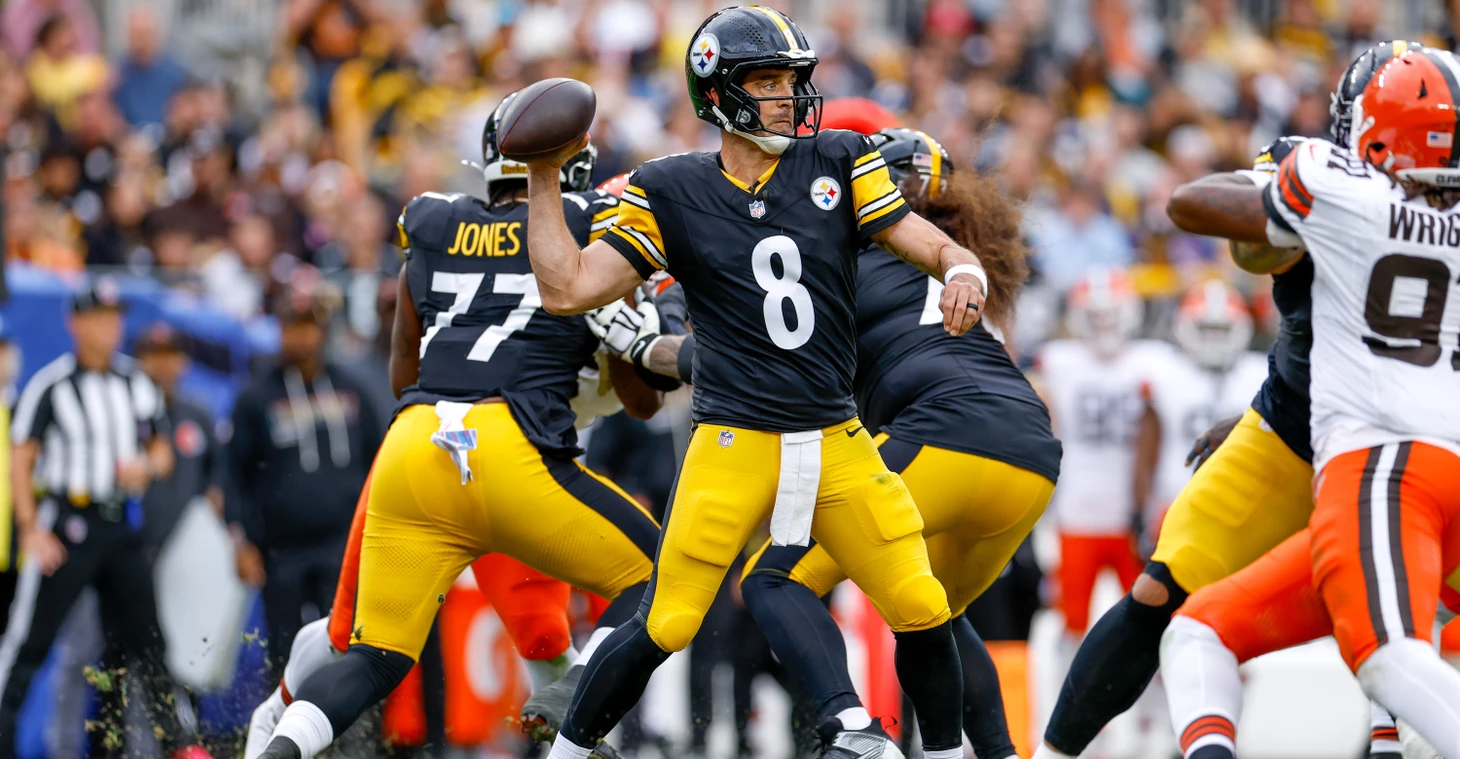 Steelers QB Aaron Rodgers praises Broderick Jones after ...