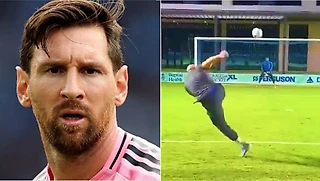 ⚽ Личный охранник Месси забил шедевр — так попадают не все футболисты💥
