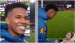 Эстевао попытался взять интервью у маленькой девочки: она его поняла с третьего раза 🙈