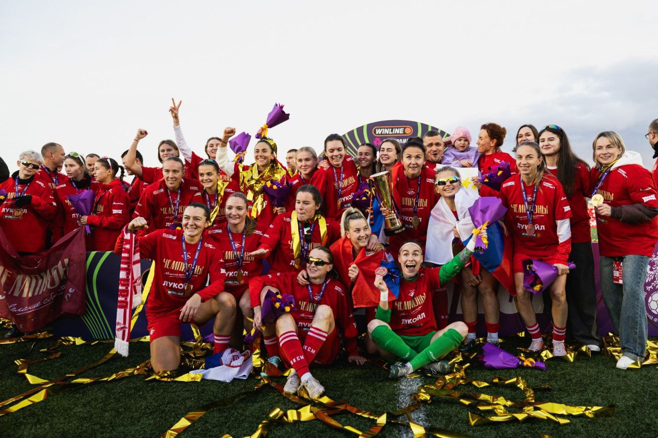 Женский «Спартак» – чемпион России! Отыгрались с 0:2 против ЦСКА