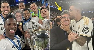 С кем игроки «Реала» фотографировались после финала ЛЧ? Это еще одна легенда клуба, который уйдет летом