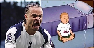 🎥 Фанат «Тоттенхэма» просил у вселенной гол+пас от Симонса. Хави задачу выполнил и поддержал шутку болельщика