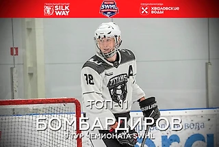 Рейтинг бомбардиров - 9 тур Чемпионата SWHL