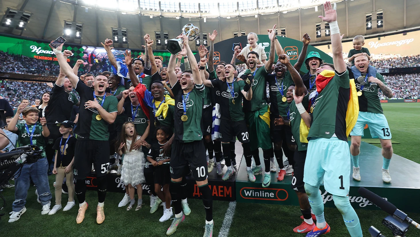 Краснодар стал чемпионом России-2024/25: статистика первого чемпионства в истории клуба. Спорт-Экспресс