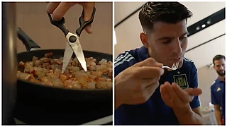 Испания обыграла Италию и выложила видео, как Мората готовит пасту для всей команды