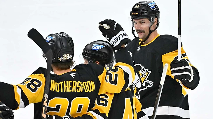 Crosby and Malkin score as the Penguins shut out the ...