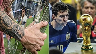 Фото для истории: в руках Месси – кубок, в отражении – грустный Мюллер. Поменялись спустя 11 лет