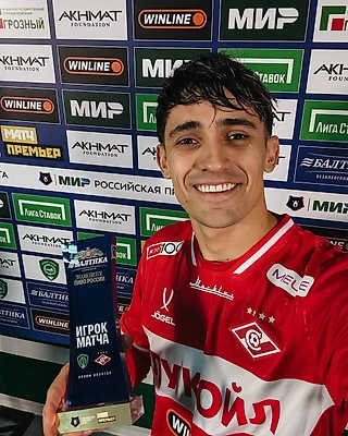 Полузащитник «Спартака» Пабло Солари признан лучшим игроком матча РПЛ против «Ахмата»