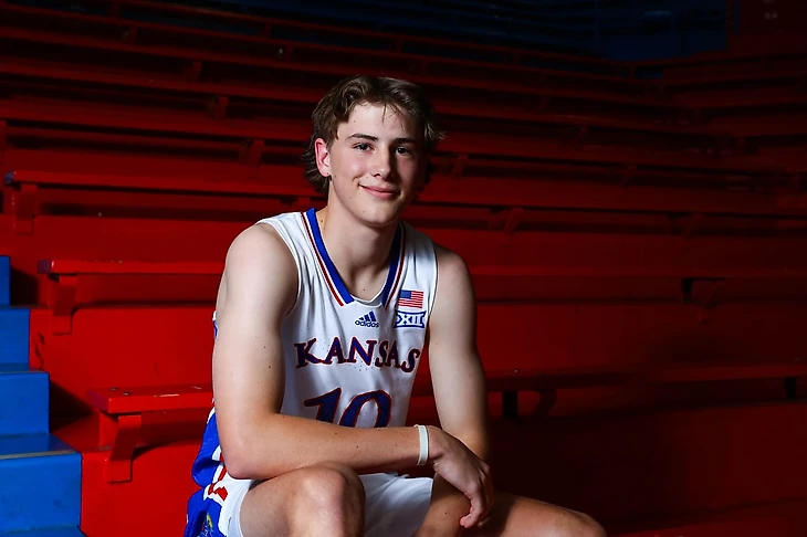KU freshman Johnny Furphy declares for 2024 NBA draft