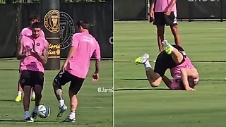 😂 Как же Де Поль жалеет Месси на тренировке. А другому партнеру не повезло