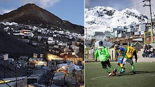 Перуанский кислородный концлагерь. Футбол добрался даже до сюда!