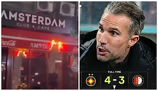 Фанаты «Фейеноорда» подожгли в Бухаресте клуб «Амстердам», но сами проиграли местному ФКСБ, ведя в два мяча 😆