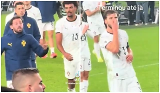 📸 Силва и Диаш зарубились с болельщиками на трибунах. Их не успокоил даже Феликс