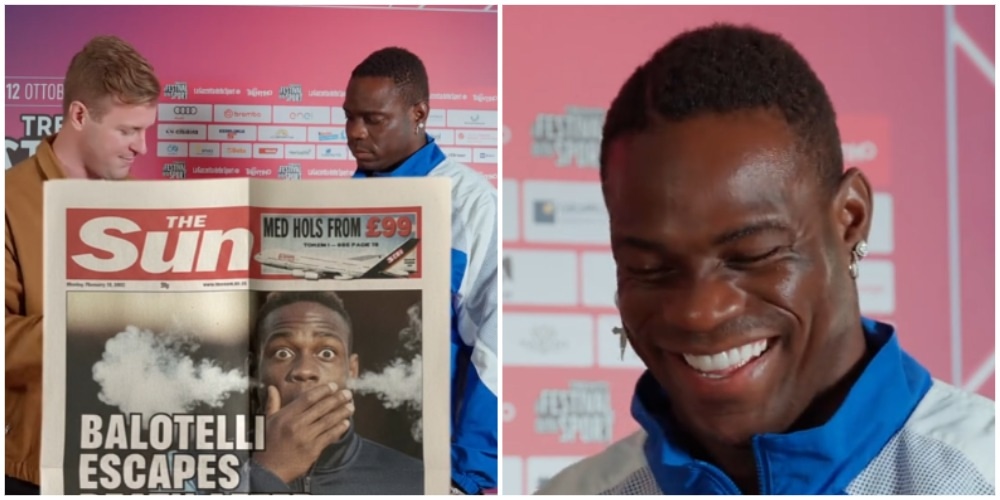 🎥 Взорвал чужие бутсы, просил у клуба льва. Балотелли вычисляет фейковые заголовки СМИ 😁