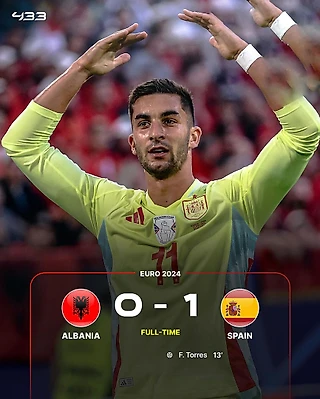 Испанцы побеждают Албанию