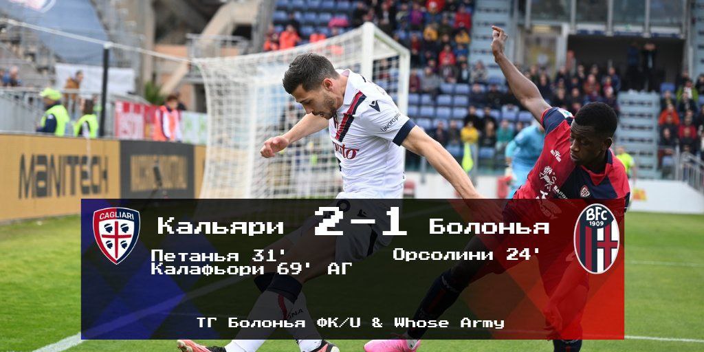 Серия А, 20 тур. &#171;Кальяри&#187; - &#171;Болонья&#187; 2-1