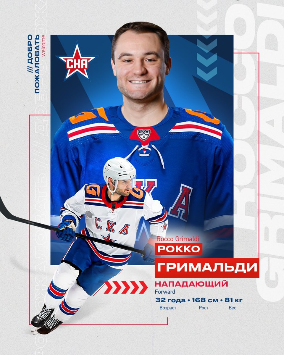 Фотография поста в ленте В погоне за ЦСКА. СКА подписал контракт с Рокко Грималди