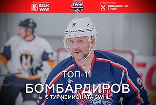 Рейтинг бомбардиров - 5 тур Чемпионата SWHL