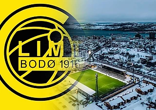 Прогулка туриста в черно-белой футболке: «Будё/Глимт»