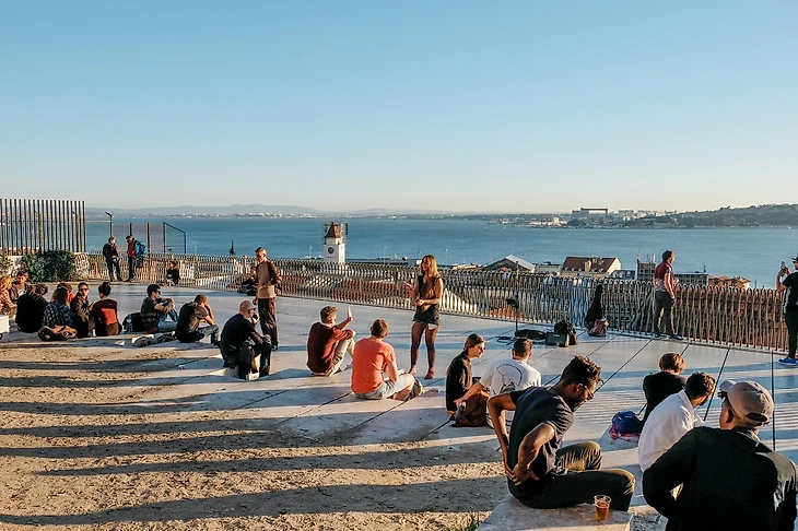 лиссабон смотровая площадка santa catarina