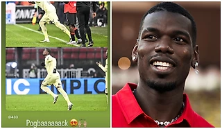 Погба вернулся на поле после длительной дисквалификации. Его поддержал бывший партнер по «МЮ»