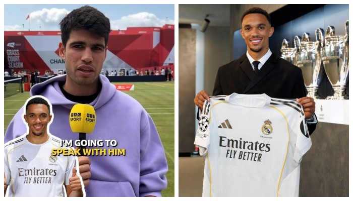 «Я буду говорить с ним по-испански». Карлос Алькарас высказался о презентации Трента в «Реале»