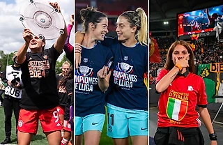 «Рома», «Бавария» и «Барса» – чемпионы, «ПСЖ» взял Кубок, интрига в Англии жива. Главное в женском футболе за две недели