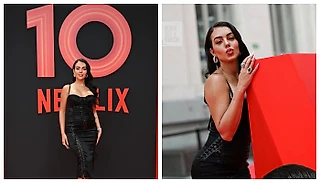 Джорджина блистает на красной дорожке в честь 10-летия Netflix España : девушка выбрала украшения, стоимостью больше 1 млн долларов