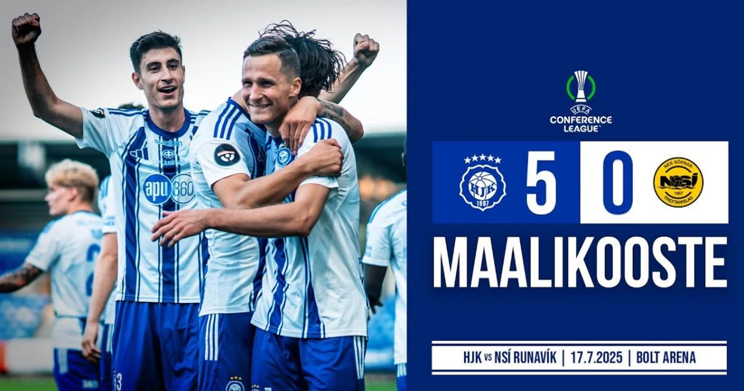 HJK Helsinki vs NSI Runavik Livescore and Live Video – EUROPE Conference League, First qualifying round – ScoreBat: Live Football