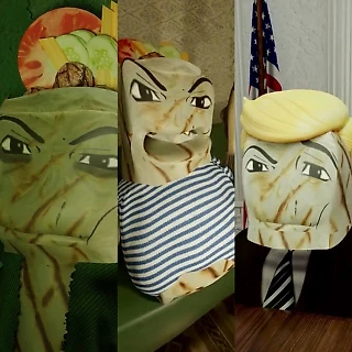 Трамп-шаурма, скуф-шаурма и отрывок из «Зеленого слоника»: Тикток взрывает абстрактный мем.